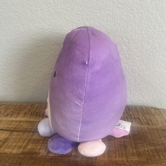 Squishmallow 8" Violet Octopus with Flower Purple Plush Kellytoy - Picture 4 of 9
